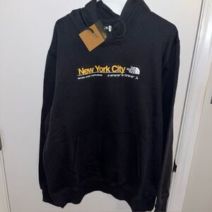 New Collectible The North Face New York Black Hooded Hoodie Sweatshirt Jacket